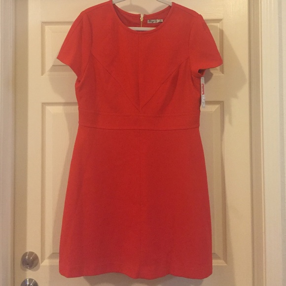 Eliza J Red/Coral Statement Dress!💃🏻 - Picture 1 of 11